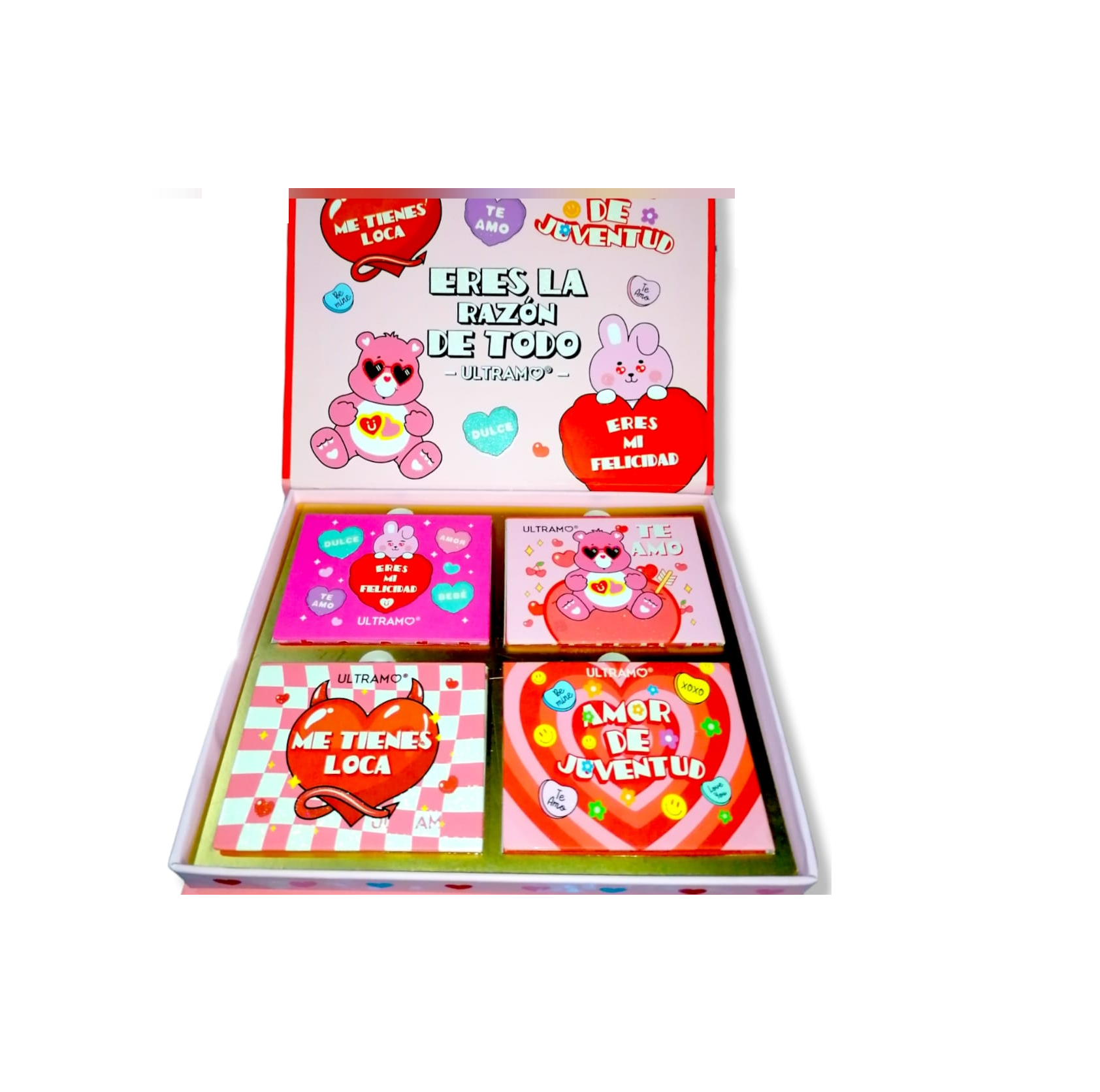 Estuche De 4 Paletas De Sombra Ositos Cariñositos