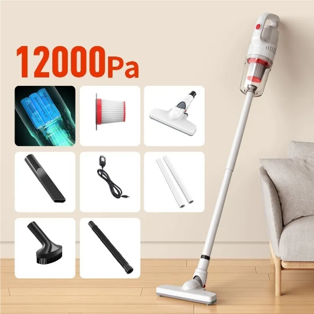 Aspiradora Inalámbrica De Mano Para Auto, Casa