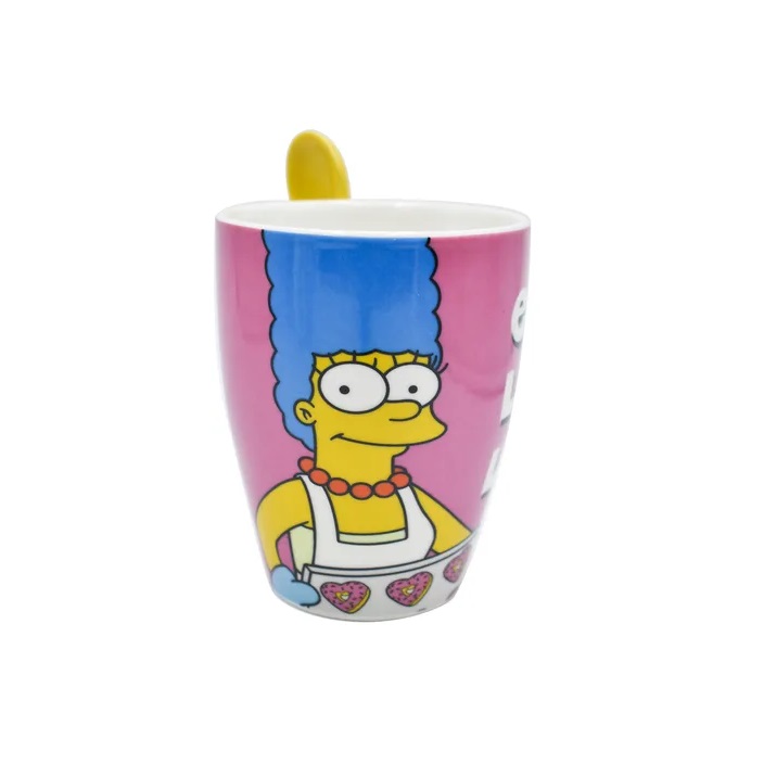 2 Tazas Homero Marge Simpson Cuchara