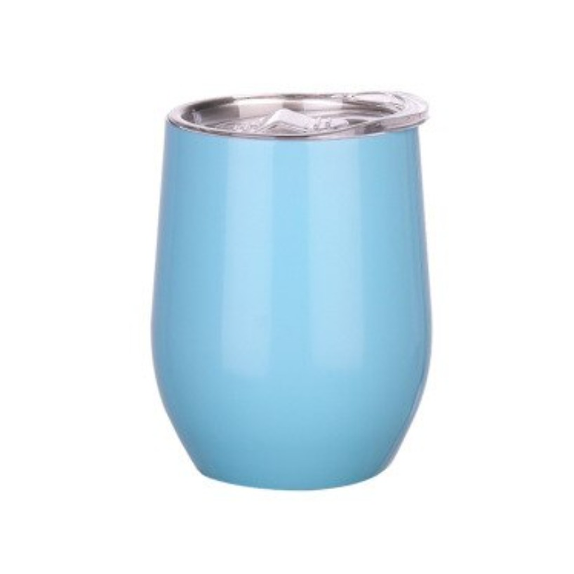 Vaso Termo Azul 12 Oz Vino Café Te Acero Inoxidable Doble Pared