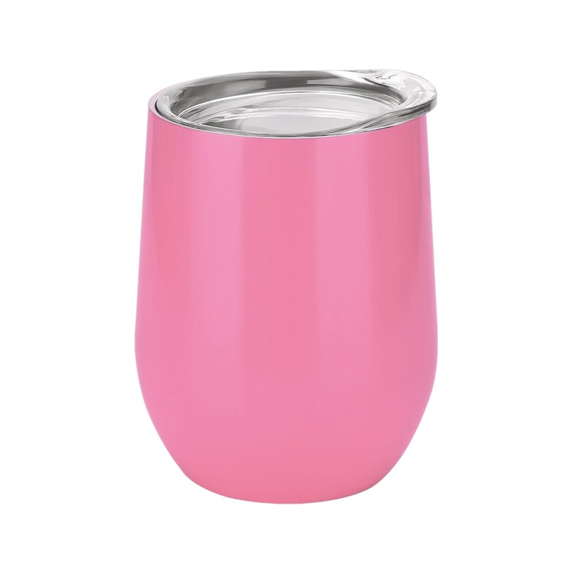 Vaso Termo Rosa 12 Oz Vino Café Te Acero Inoxidable Doble Pared