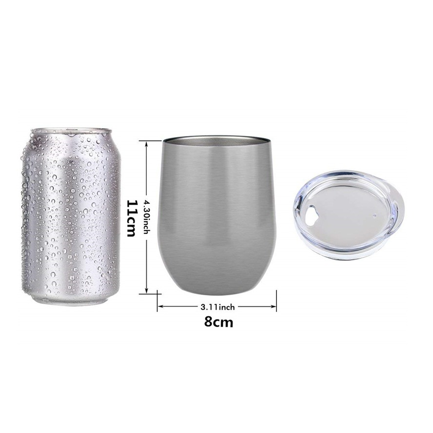 Vaso Termo Rosa 12 Oz Vino Café Te Acero Inoxidable Doble Pared