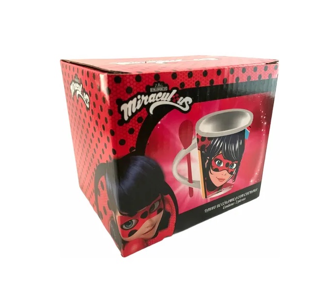 Taza Con Cuchara Miraculous Ladybug