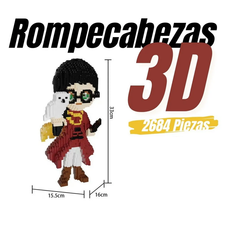 Rompecabezas 3d Bloques Armables Harry Potter 2684 Mini Blocks 