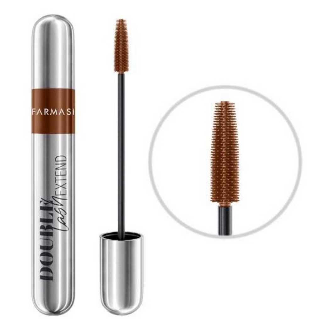 Double Lash Máscara de Pestañas Café by Farmasi Efecto Pestañas Postizas 