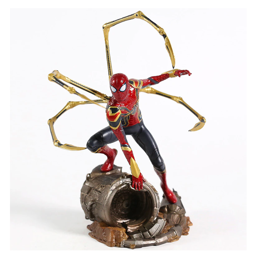Juguete Muñeco Figura Spiderman Iron Avengers Con Caja