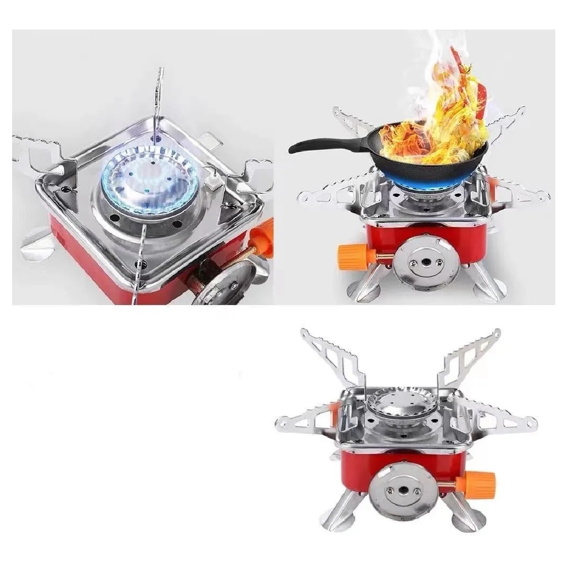 Mini Estufa De Camping Plegable Portátil De Acero Inoxidable