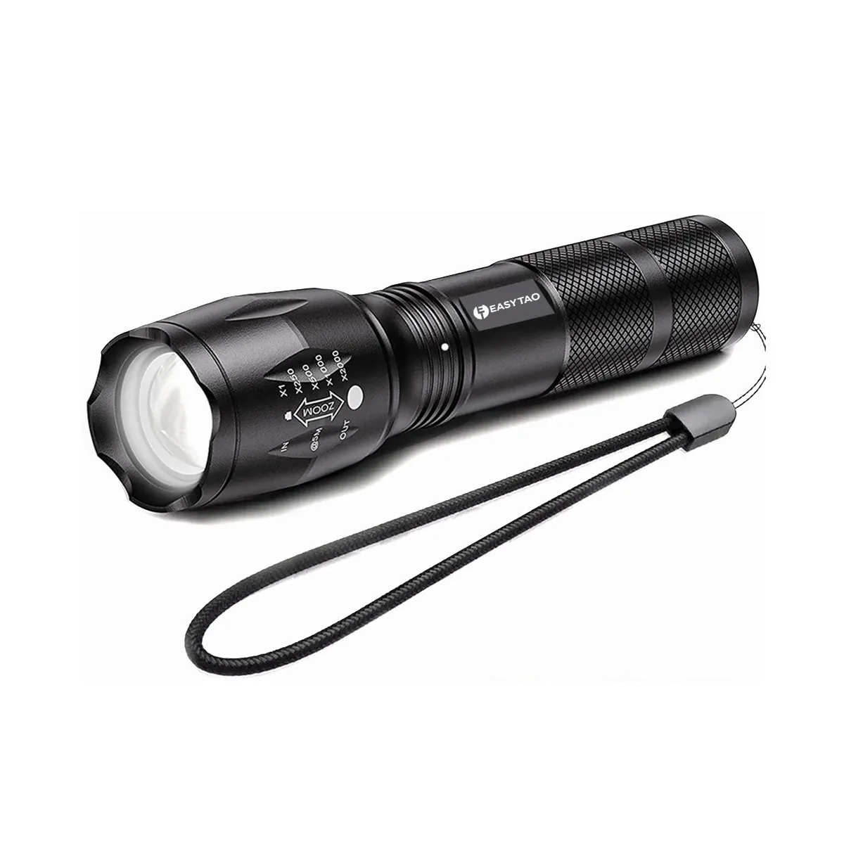 Lampara Táctica 3000 Lumens  Led T6 Recargable
