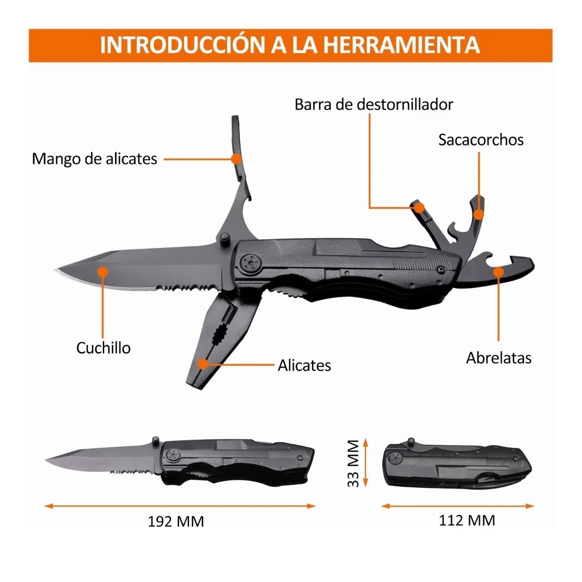 Navajas Multiherramien Acero Cuchillo Del Ejército Suizo