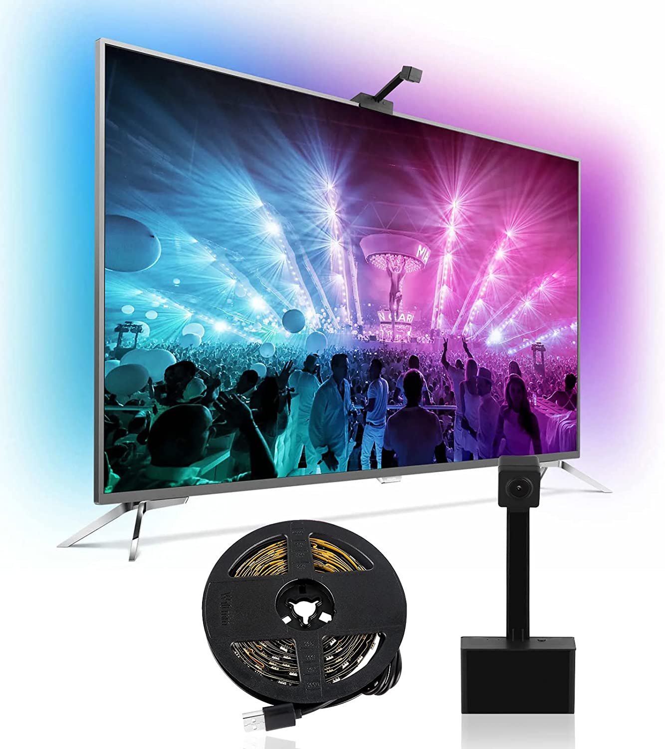 Luces para pantalla de 55 a 65 pulgadas compatible con Alexa Y Google asisnten