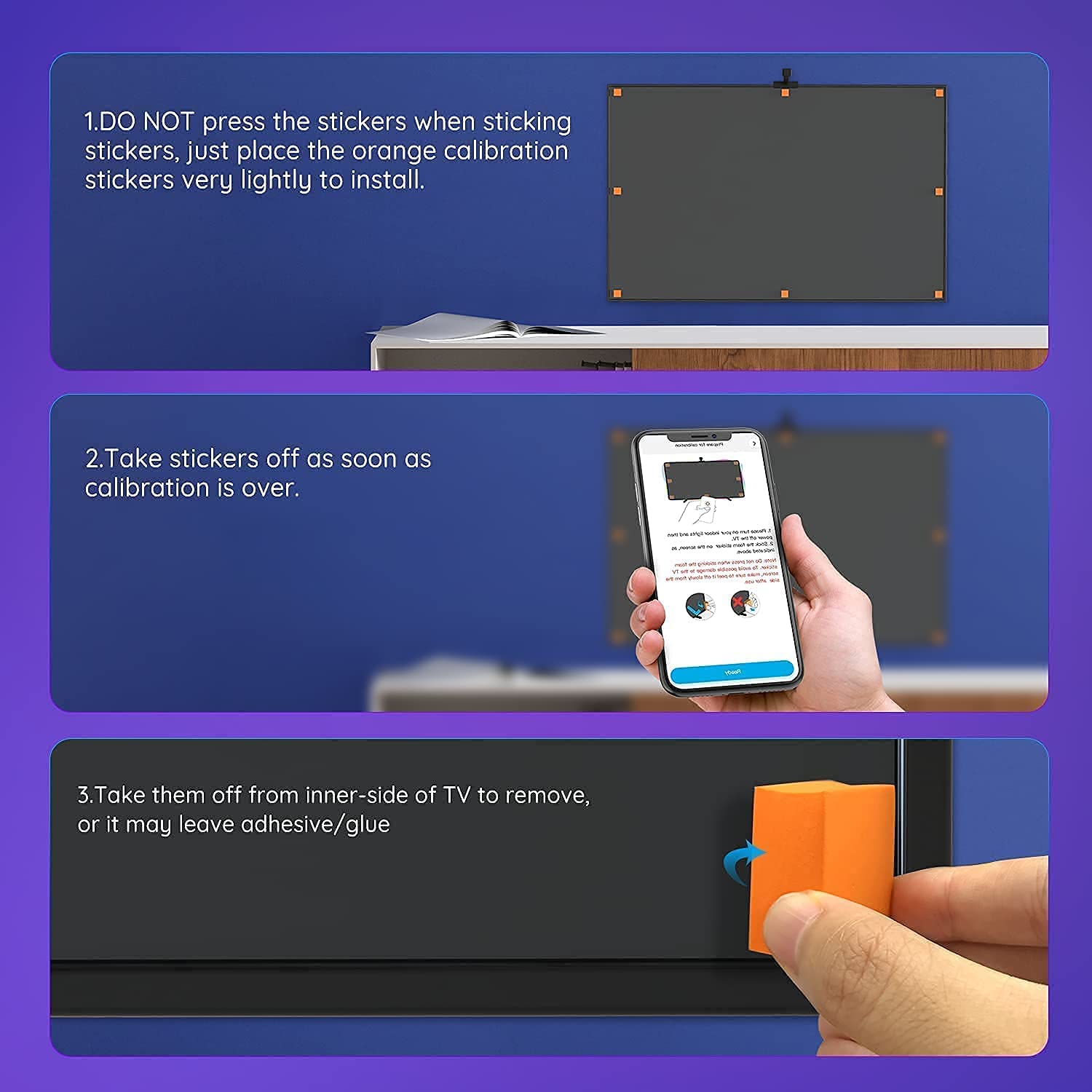 Luces para pantalla de 55 a 65 pulgadas compatible con Alexa Y Google asisnten