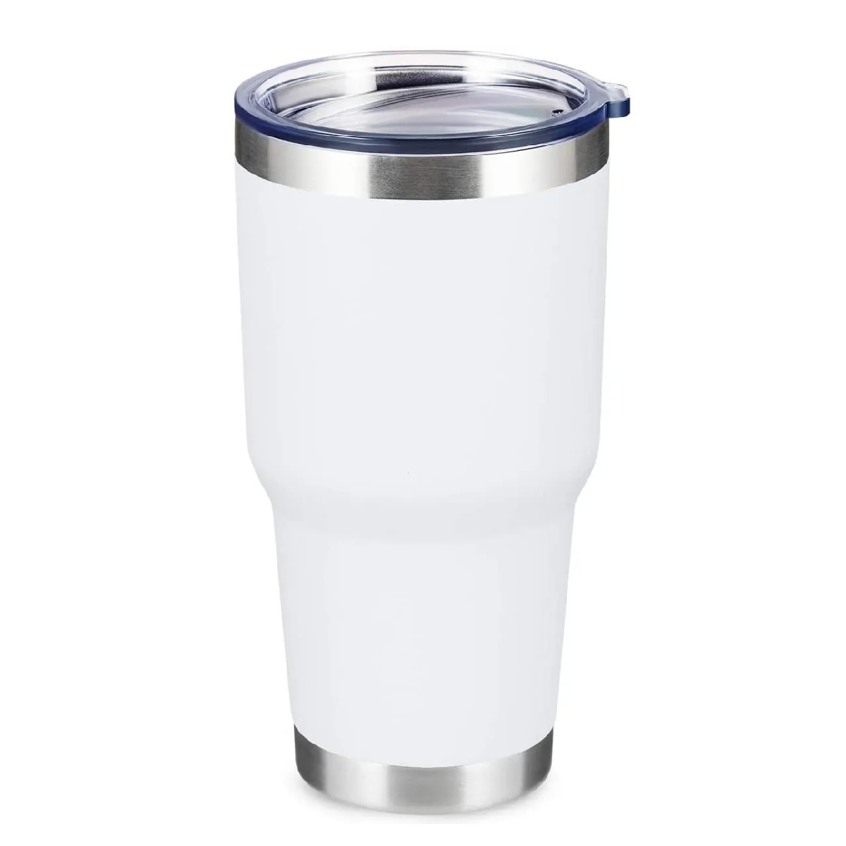 30oz De Termo Portátil De Acero Inoxidable Con Calor Y Frío Blanco