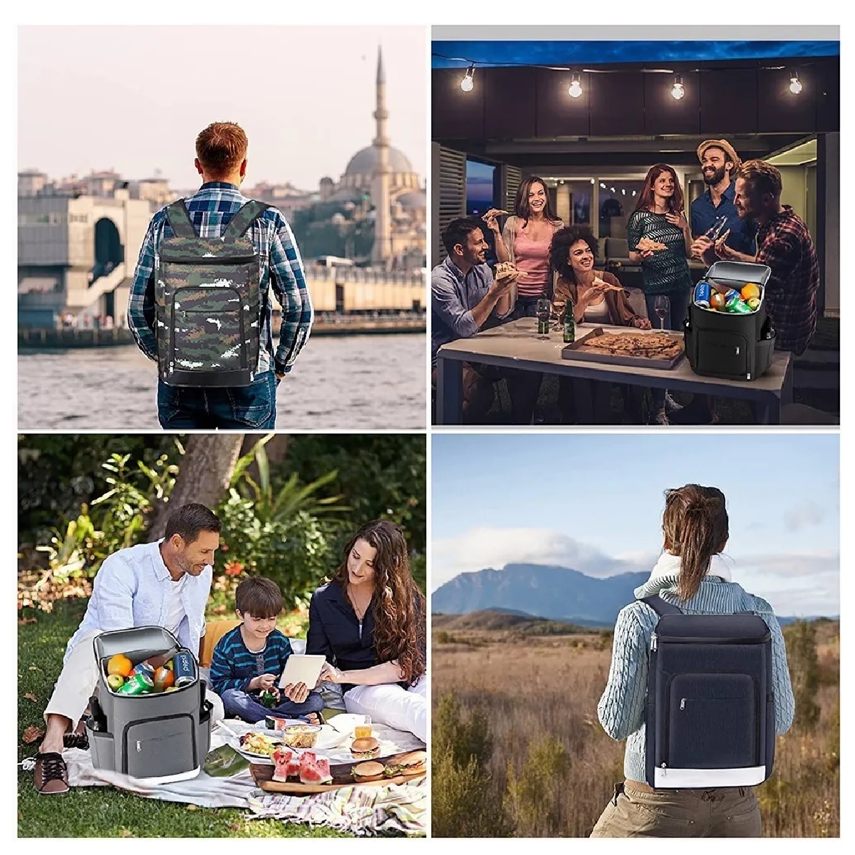  Mochila Hieleras Enfriador Bolsa Impermeable Portátil 27 Ltros