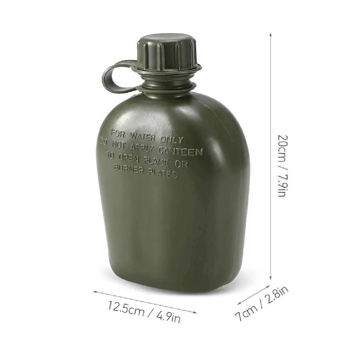 Cantimplora Táctica Militar Sin Vaso Camping Y Senderismo