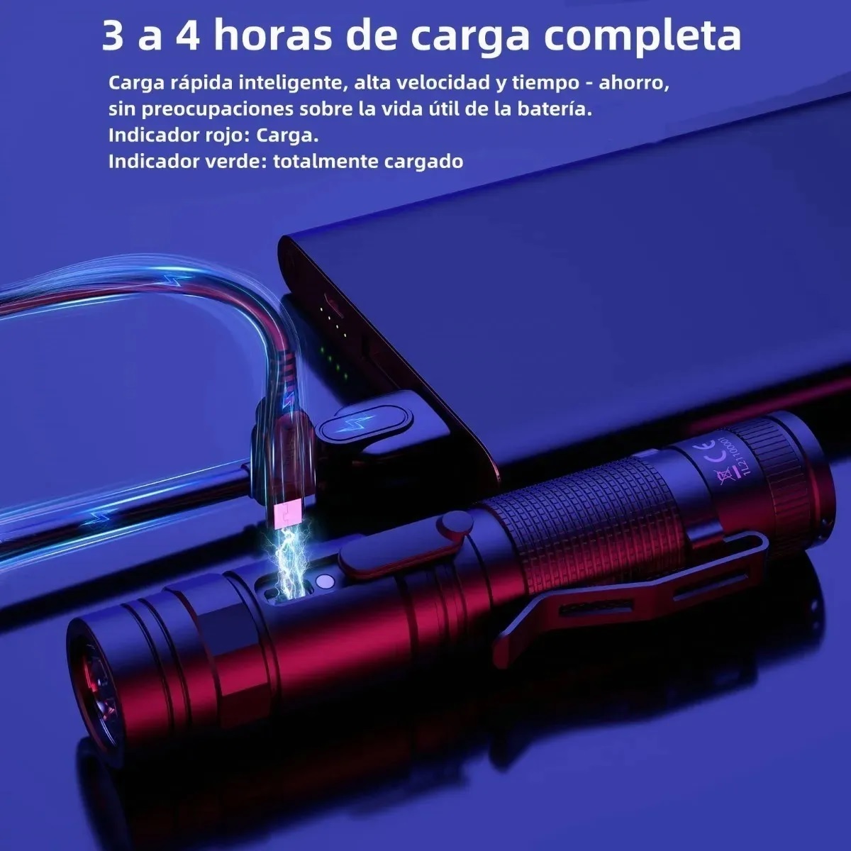 Linterna Táctica Led  L21 Recargable De 1200 Lm