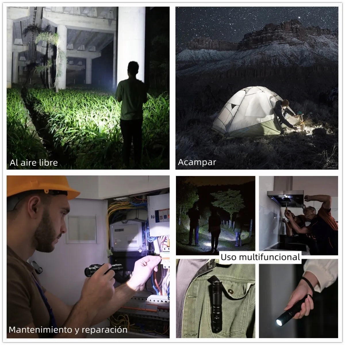 Linterna Táctica Led  L21 Recargable De 1200 Lm