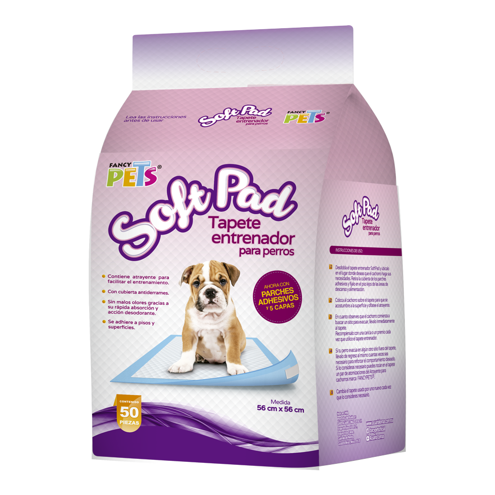 Tapete Sanitario Pads Baño Higiene P/Perro 50 Piezas Fl7175 Fancy Pets