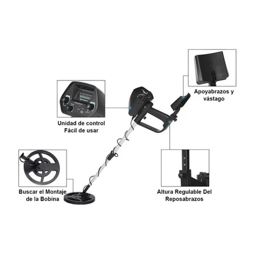 Detector Metales Subterraneos Alta Precisión Encuentra Oro