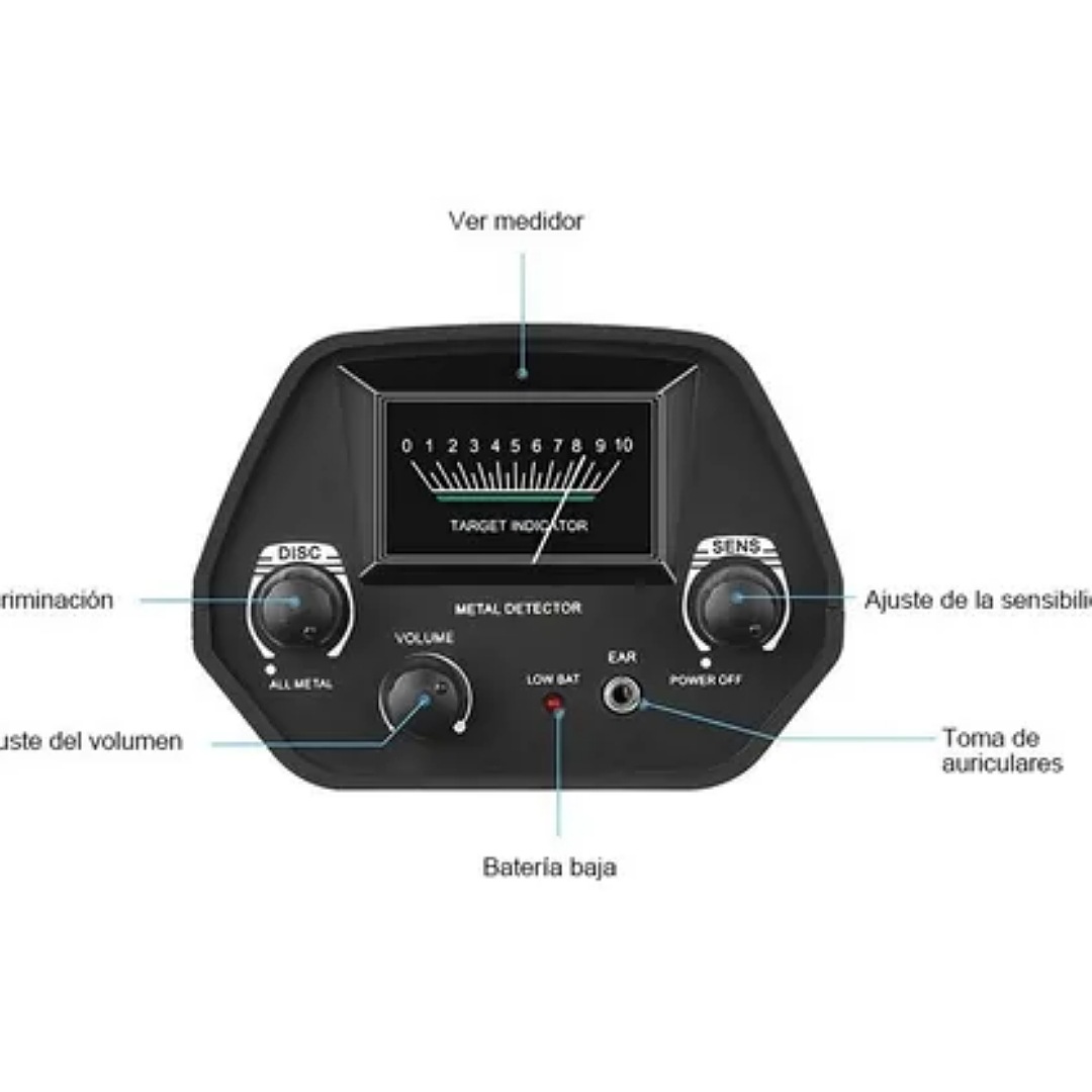 Detector Metales Subterraneos Alta Precisión Encuentra Oro