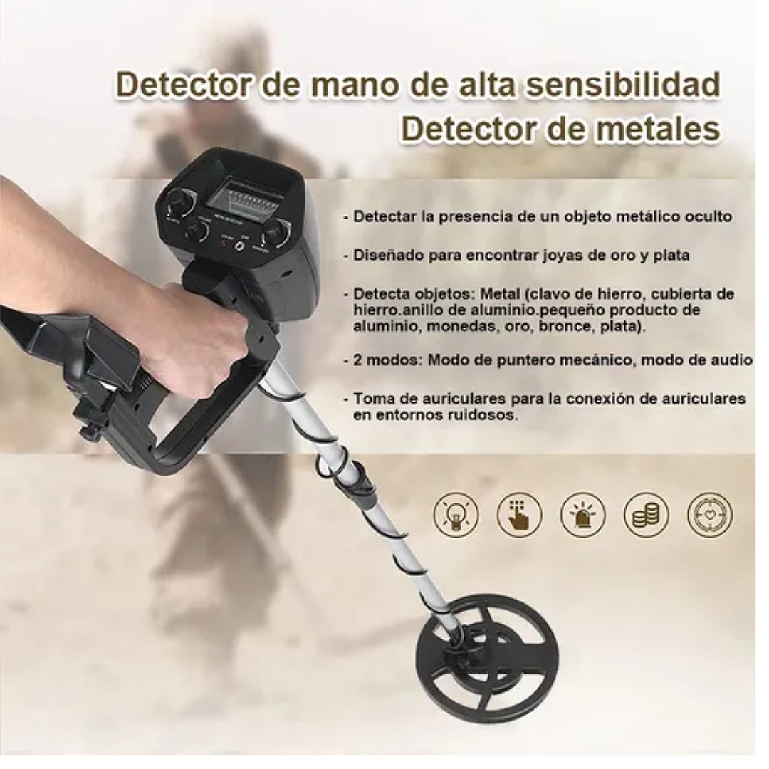 Detector Metales Subterraneos Alta Precisión Encuentra Oro