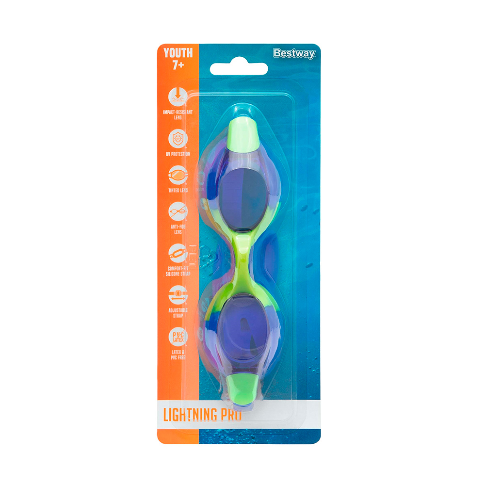 Goggles Infantiles De Colores 3 Piezas Natación 7 A 14 Años