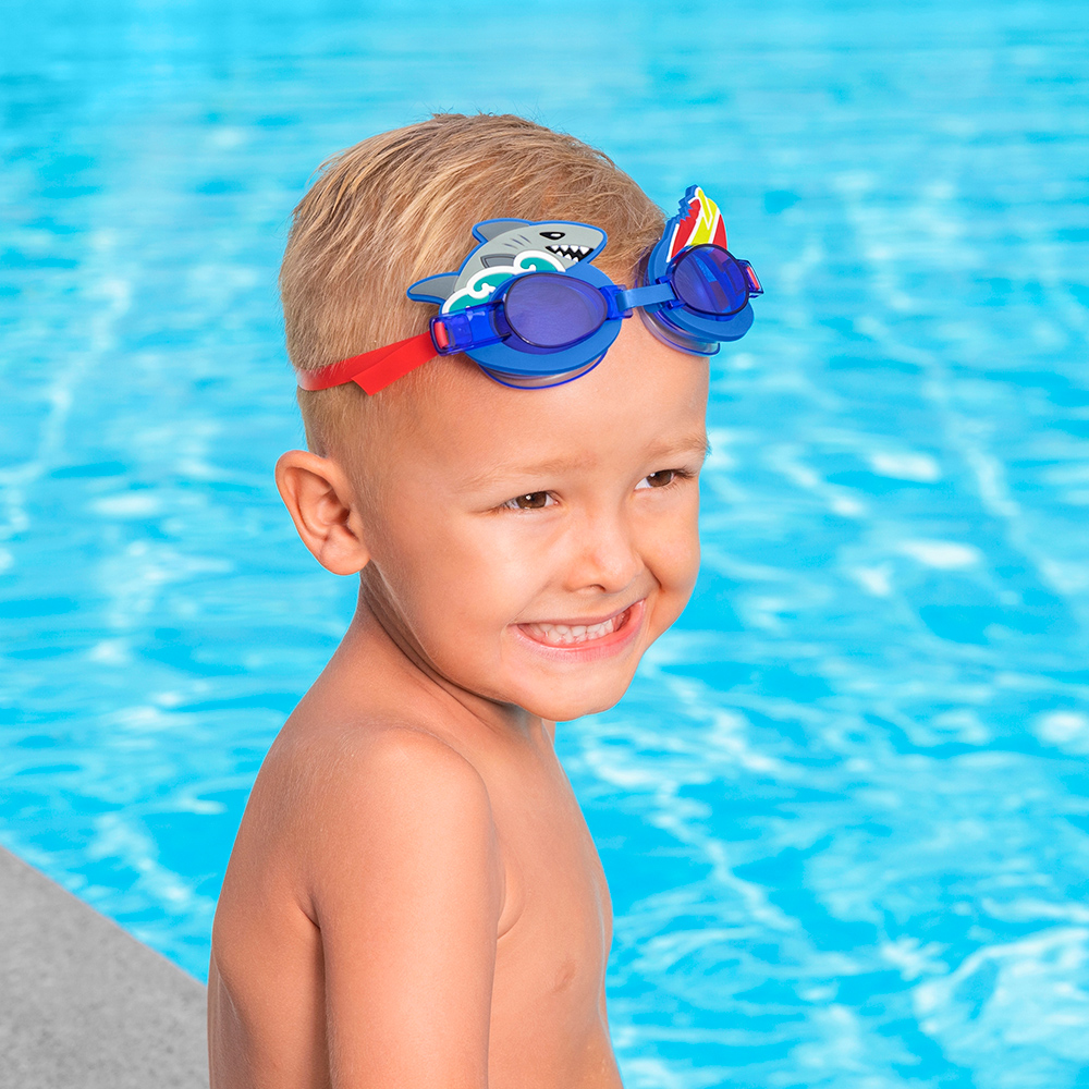 Goggles Infantiles Para Natación 3 A 8 Años Mayoreo 3 Pzas