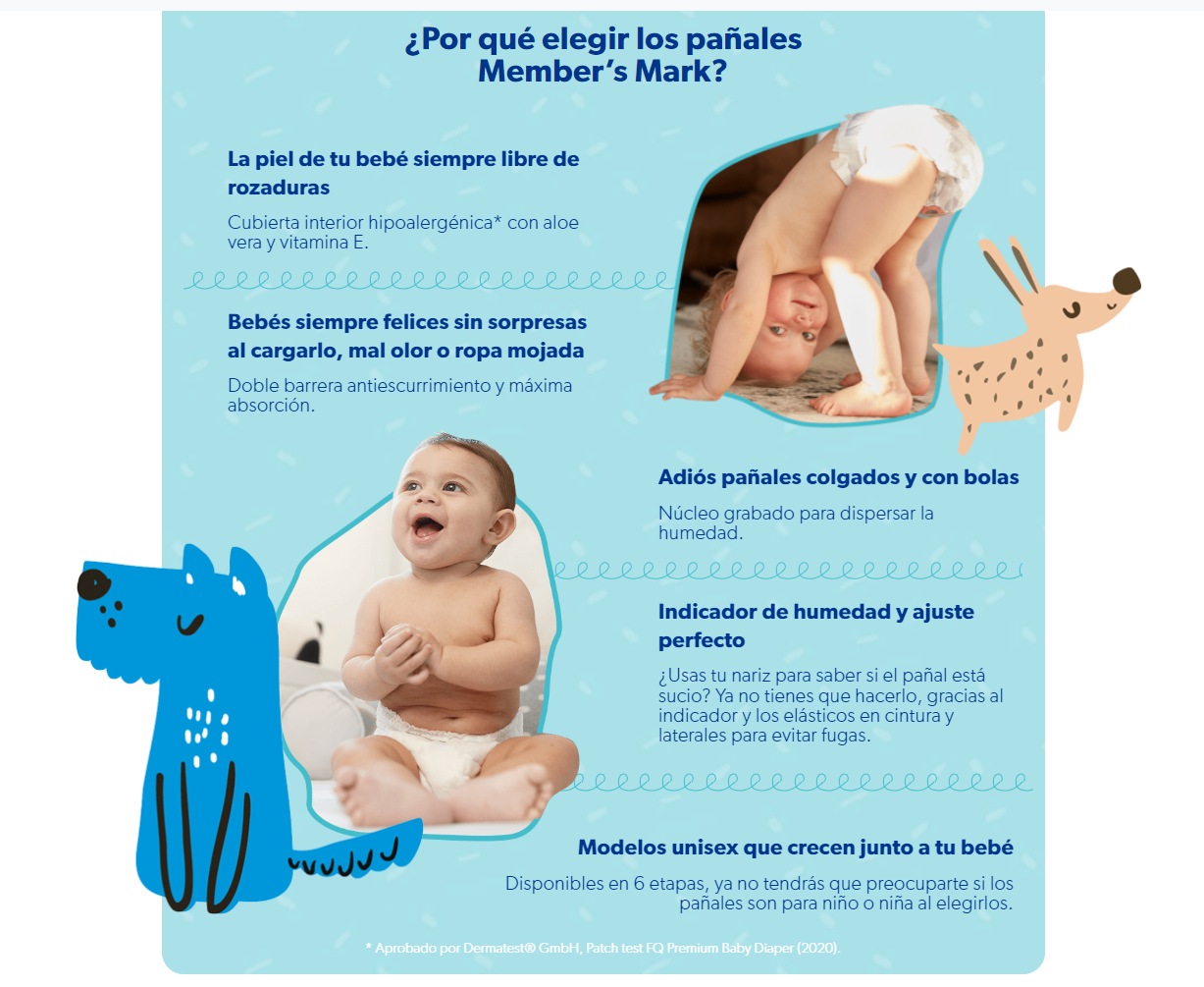 Pañales Etapa 1 Unisex 88 Pzas 3-6 Kg Hipoalergénico Premium