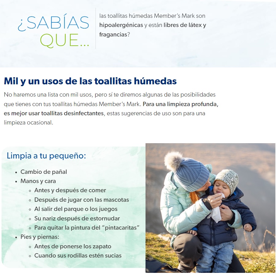 Toallitas Húmedas Bebé 94 Pzas Hipoalergénicas Sin Parabenos Alcohol