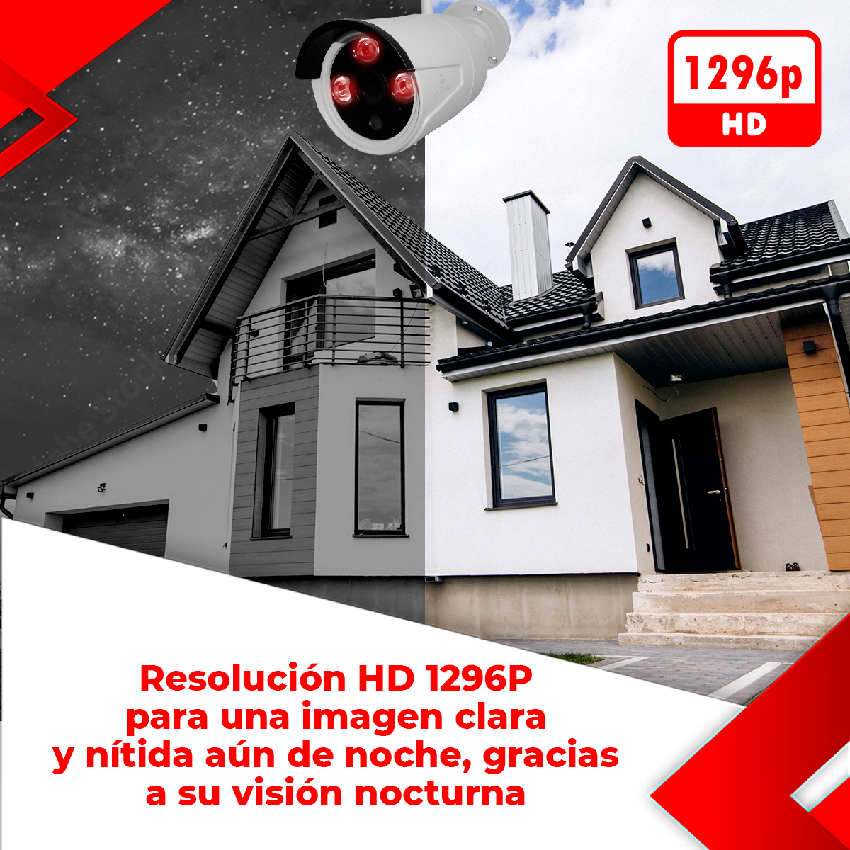 Kit 4 camaras seguridad vigilancia inalambrico wifi exterior