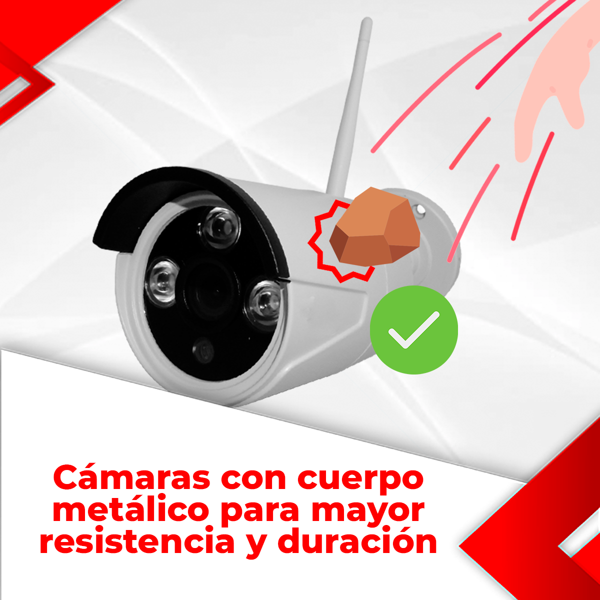 Kit 8 camaras seguridad vigilancia inalambrico wifi exterior