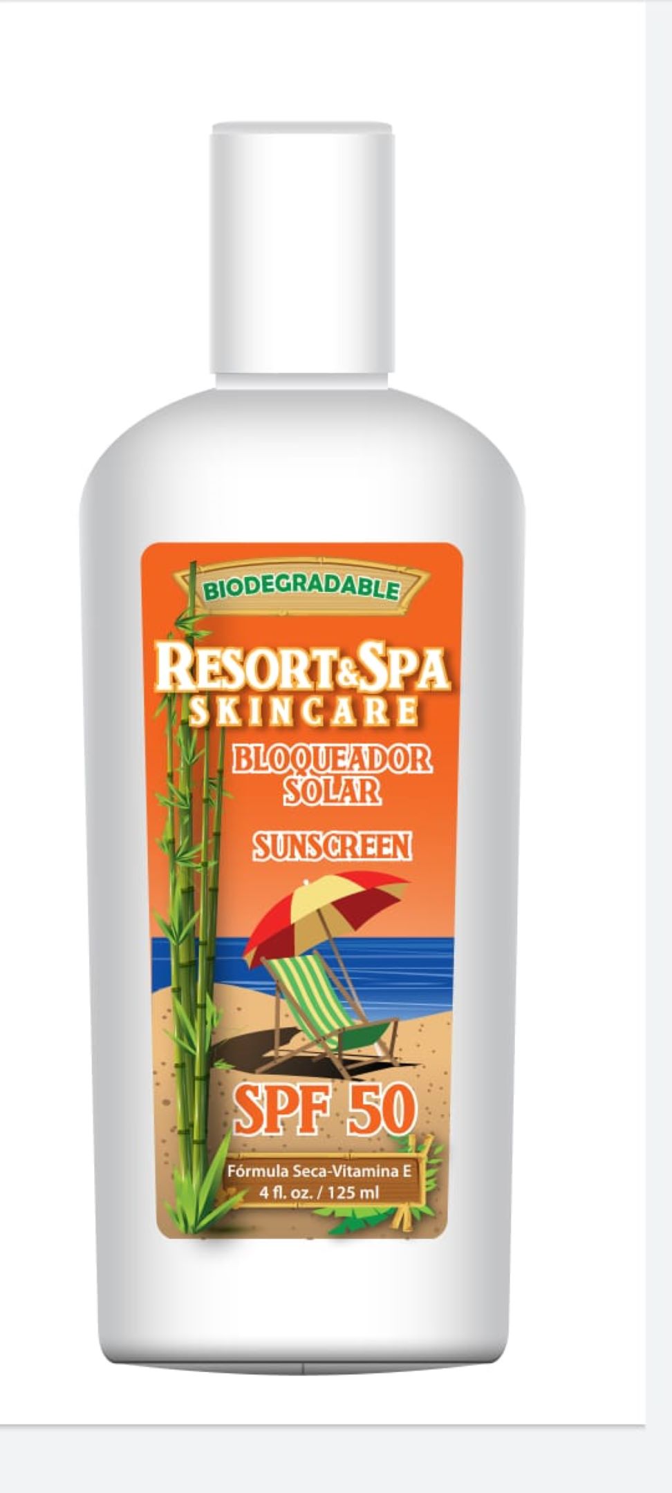 Bloqueador Solar SPF 50 125 ml Biodegradable, Orgánico y Natural