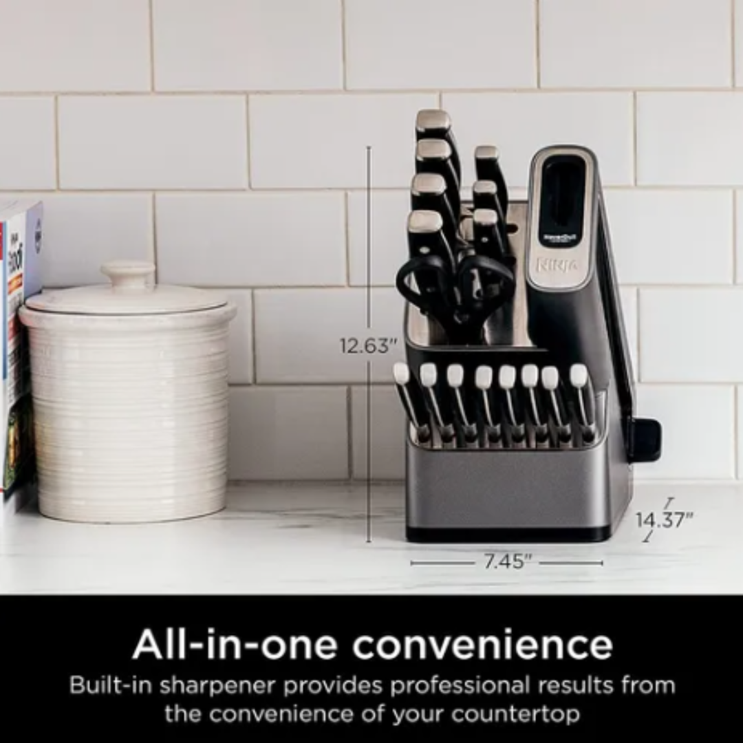 Juego De 14 Cuchillos Ninja K32014 Foodi Neverdull Premium