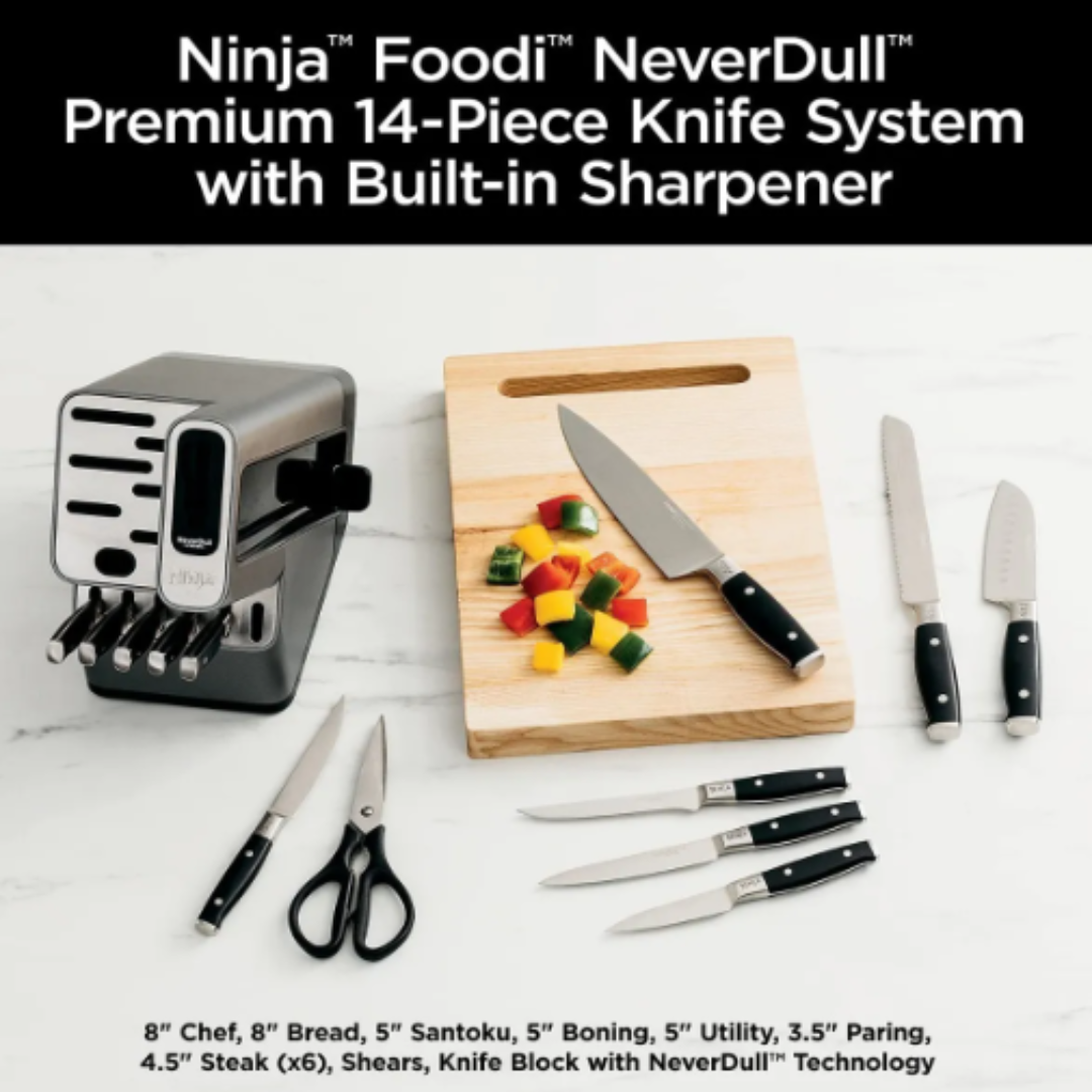 Juego De 14 Cuchillos Ninja K32014 Foodi Neverdull Premium