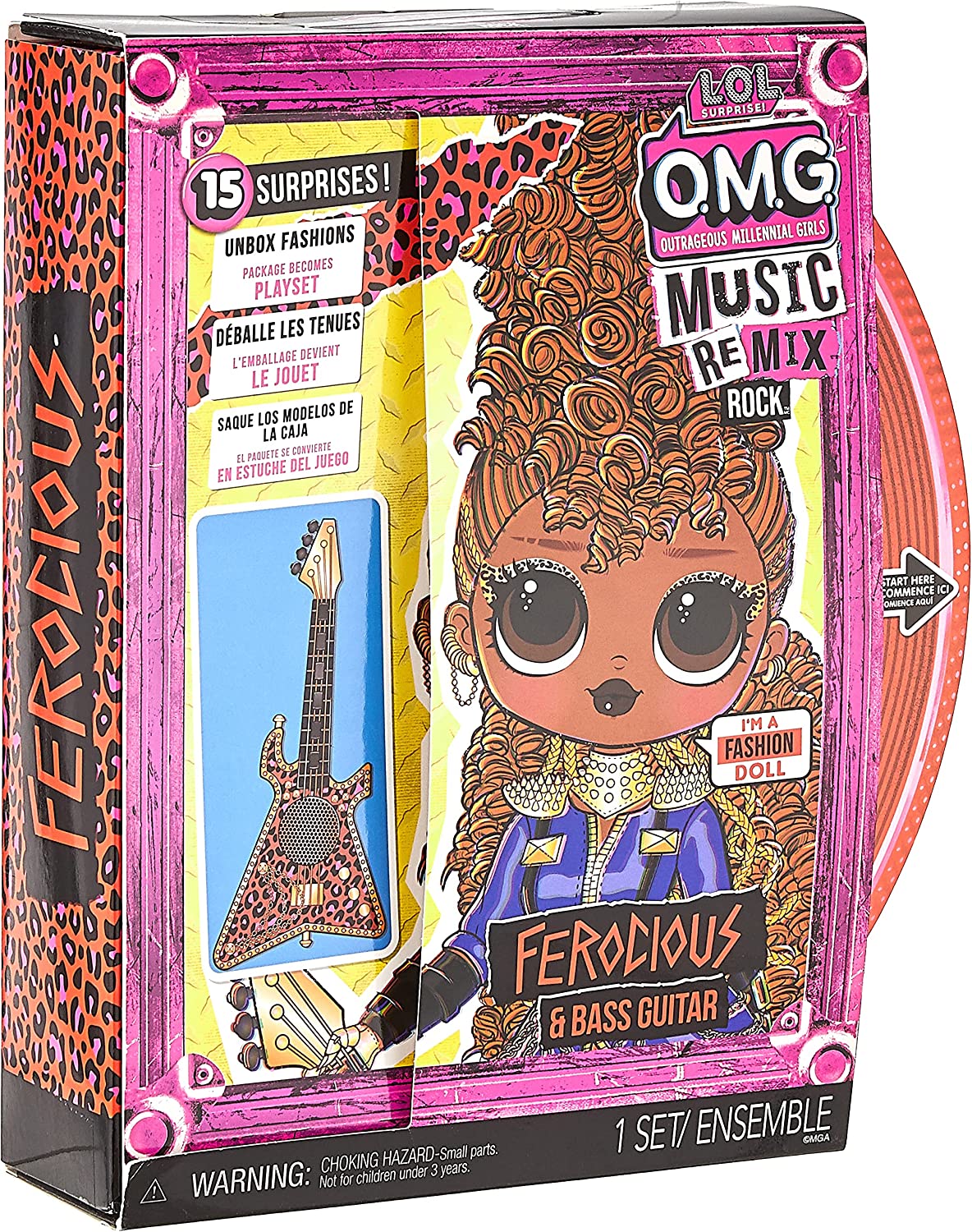 Lol Surprise Omg Remix Rock Muñeca Ferocious 15 Sorpresas