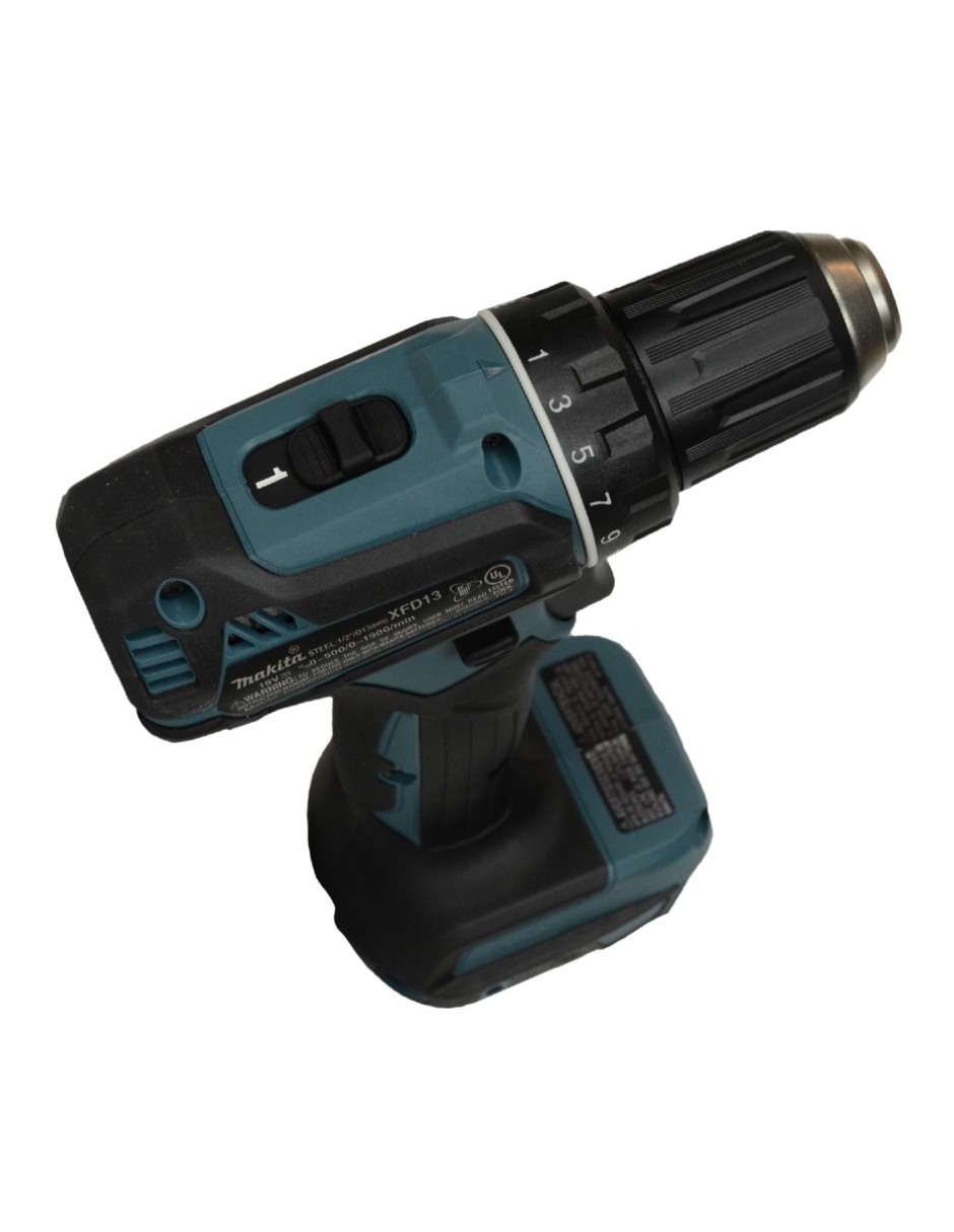 Taladro Makita XFD13 1/2 pulgada, sin escobillas de 18V, solo herramienta Reacondicionado Grado A