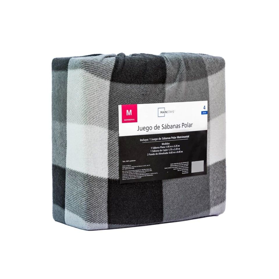 Sabanas Matrimonial Polar Gris