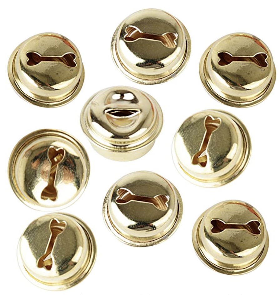 100pcs Cascabeles Dorados para Decoración de Navidad y Manualidades DIY 15mm