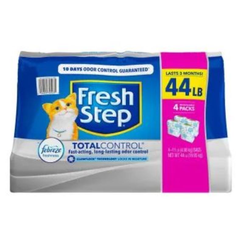 Arena para Gatos Fresh Step 980024640 4 Piezas de 4.98 Kg- Azul