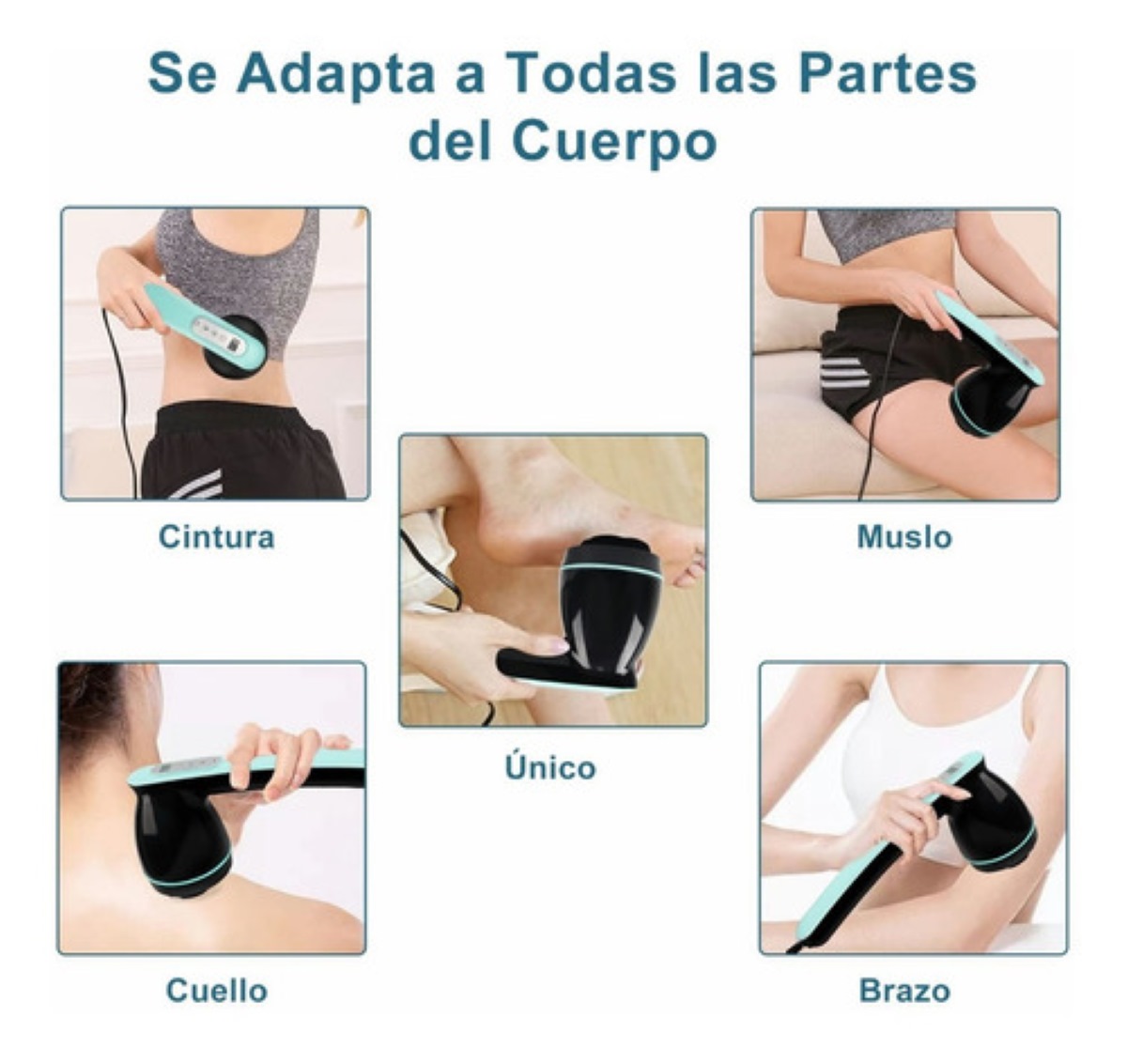 Masajeador Eléctrico De Celulitis Infrarojo Cuerpo Completo Verde con Negro