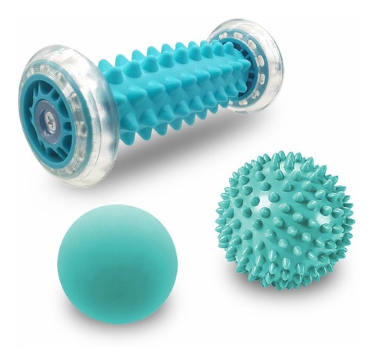 Masaje Pies Rodillo Y Bola Con Pinchos Para Fascitis Plantar Mint Green