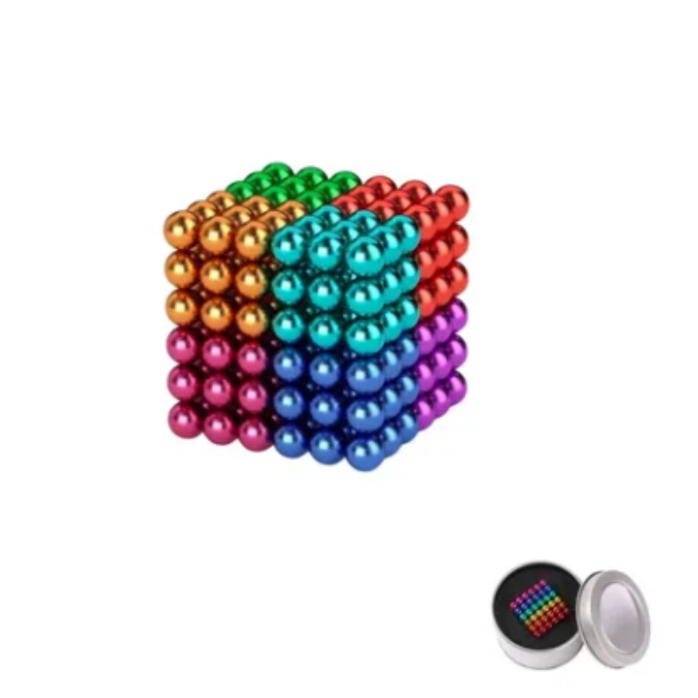 Cubo Magnético Juego De Imanes 1000 Piezas 5mm Con Estuche