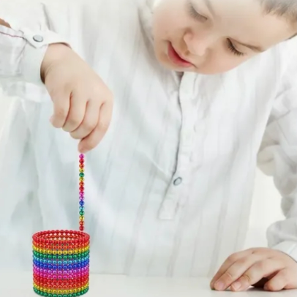 Cubo Magnético Juego De Imanes 1000 Piezas 5mm Con Estuche