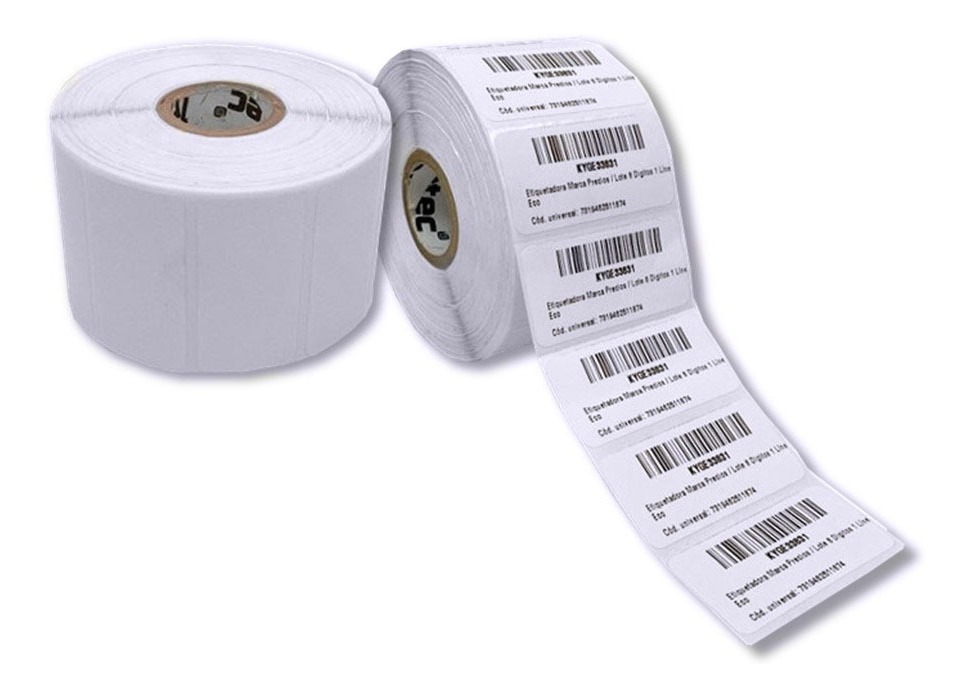 50 Rollos Etiqueta Térmica 2x1 (51x25 Mm) Full 1000 Pzs C/u