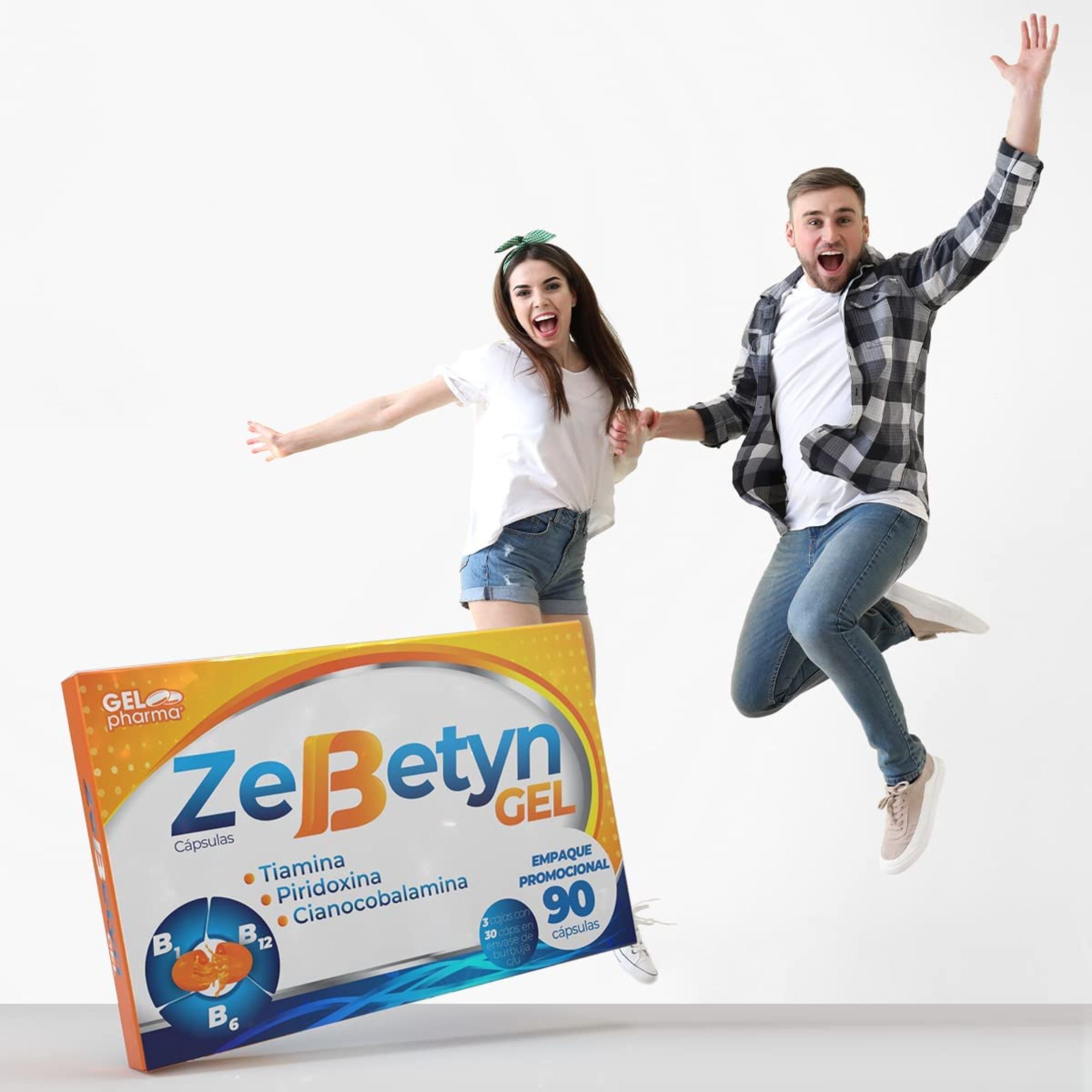 Complejo B Zebetyn 100/5MG Gel 3 Pack/30 Caps C/u