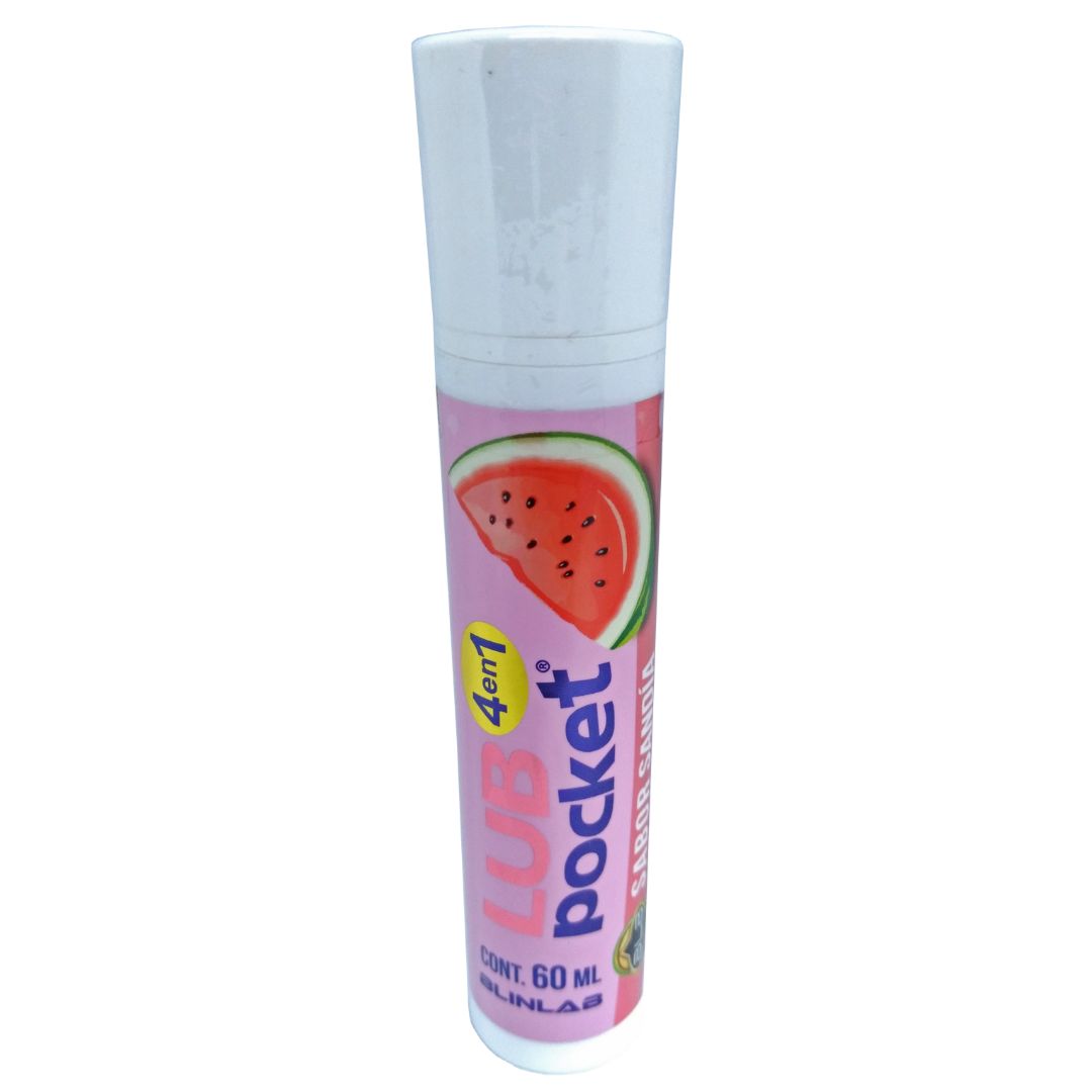 Lubricante Base Agua Paquete 1pz Cereza 1 Manzana Verde 1 Uva y 1 sandia 60 Ml Blinlab