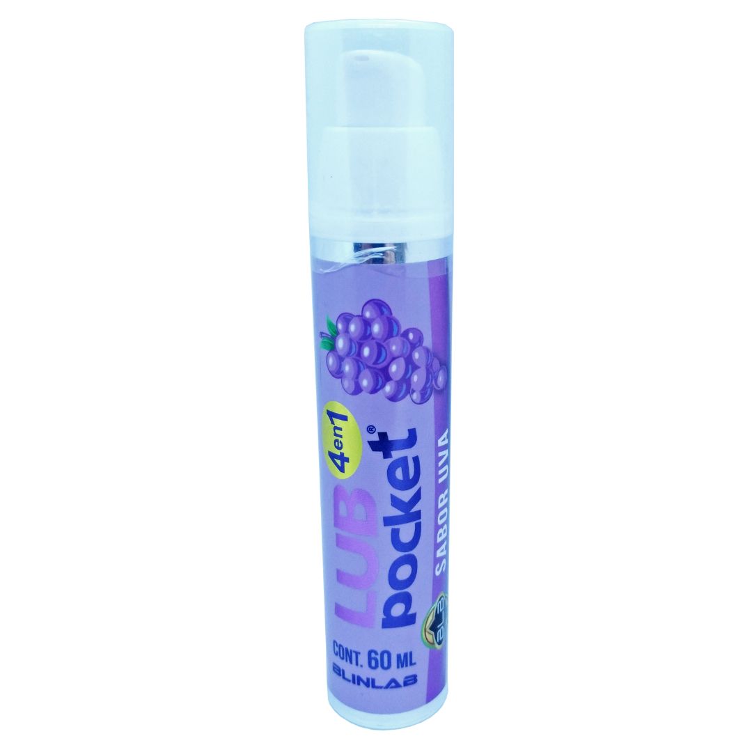 Lubricante Base Agua Paquete 1pz Cereza 1 Manzana Verde 1 Uva y 1 sandia 60 Ml Blinlab