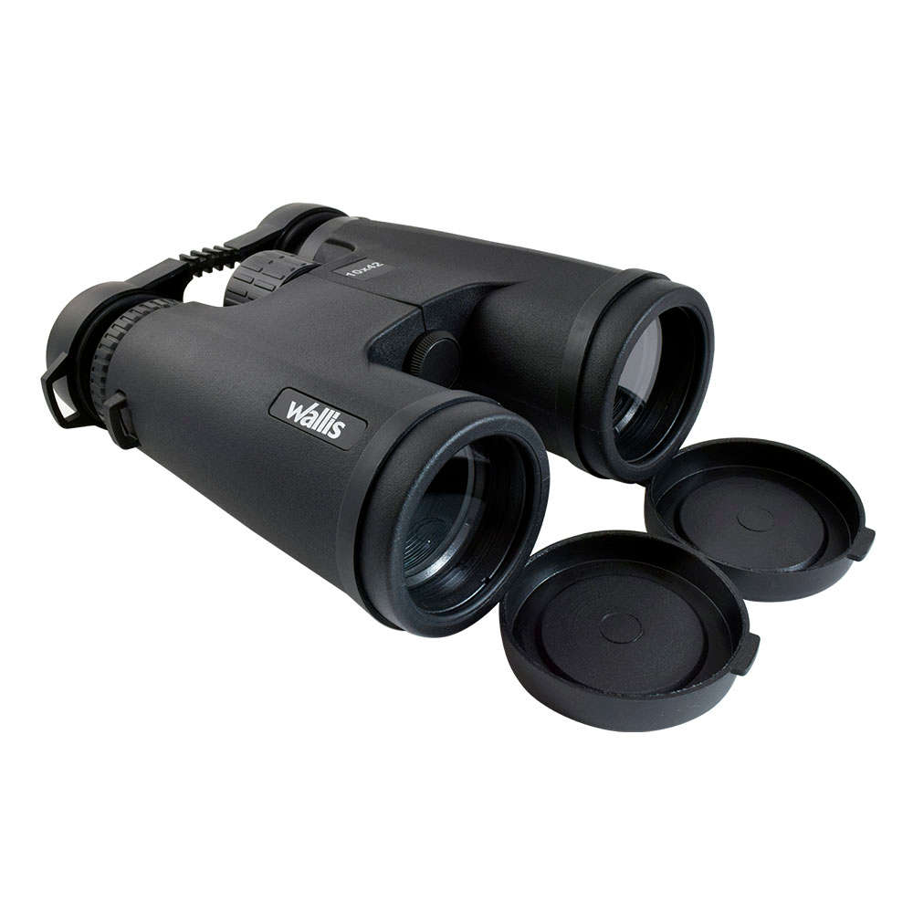 Binocular Wallis compacto resistente a lluvia y salpicaduras con adaptador para tripie y celular