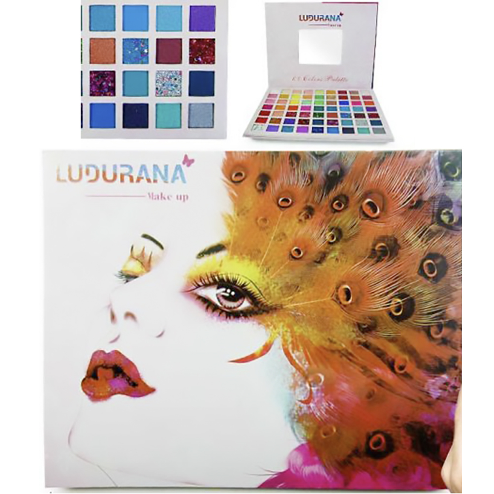 Paleta de sombras de ojos 63 tonos mate, brillante y glitter