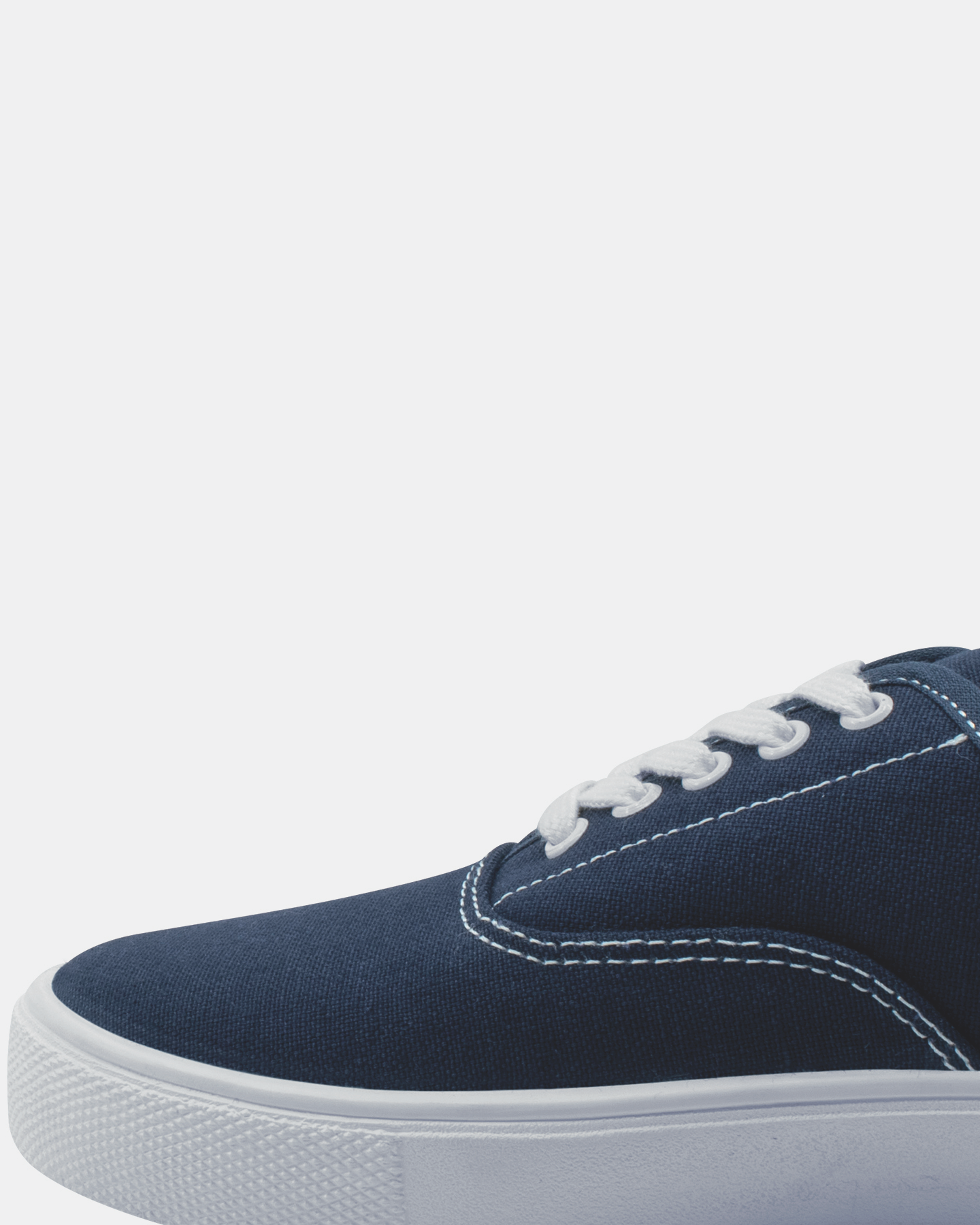 Tenis de Algodón Color Marino-Blanco con Agujetas Para Adulto Ankaa 991