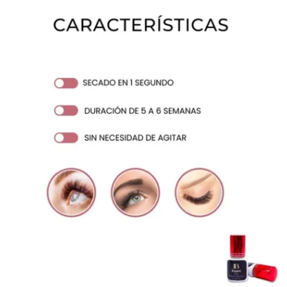 Pegamento Pestañas Mink Ib Expert 5 Ml Bolsa Original